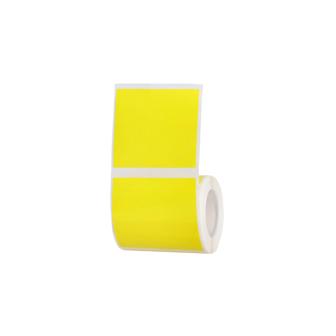 Large Yellow Round Labels - 150 per roll ▭