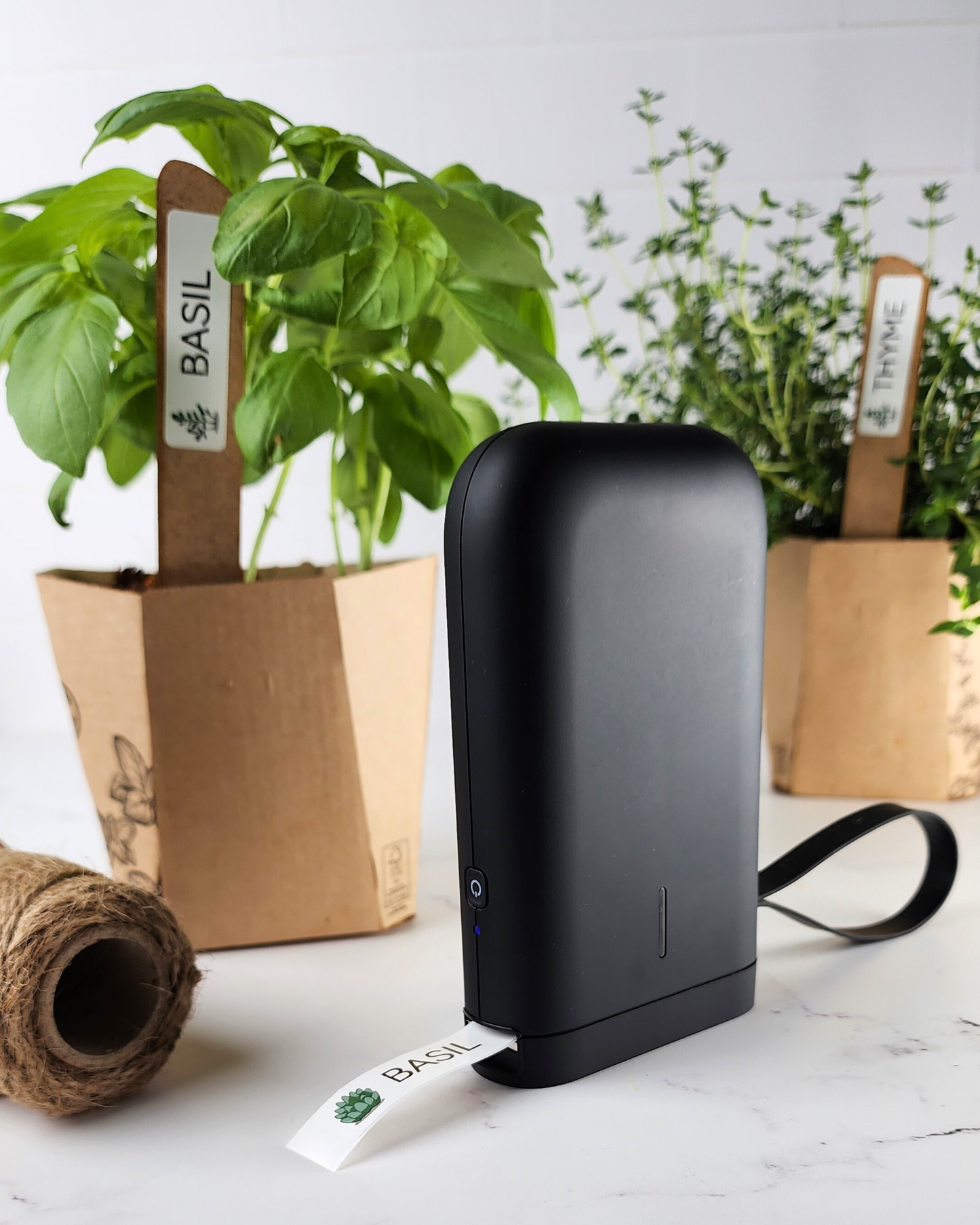 The Black Mini-Business Label Printer + Free Roll of 160 Labels