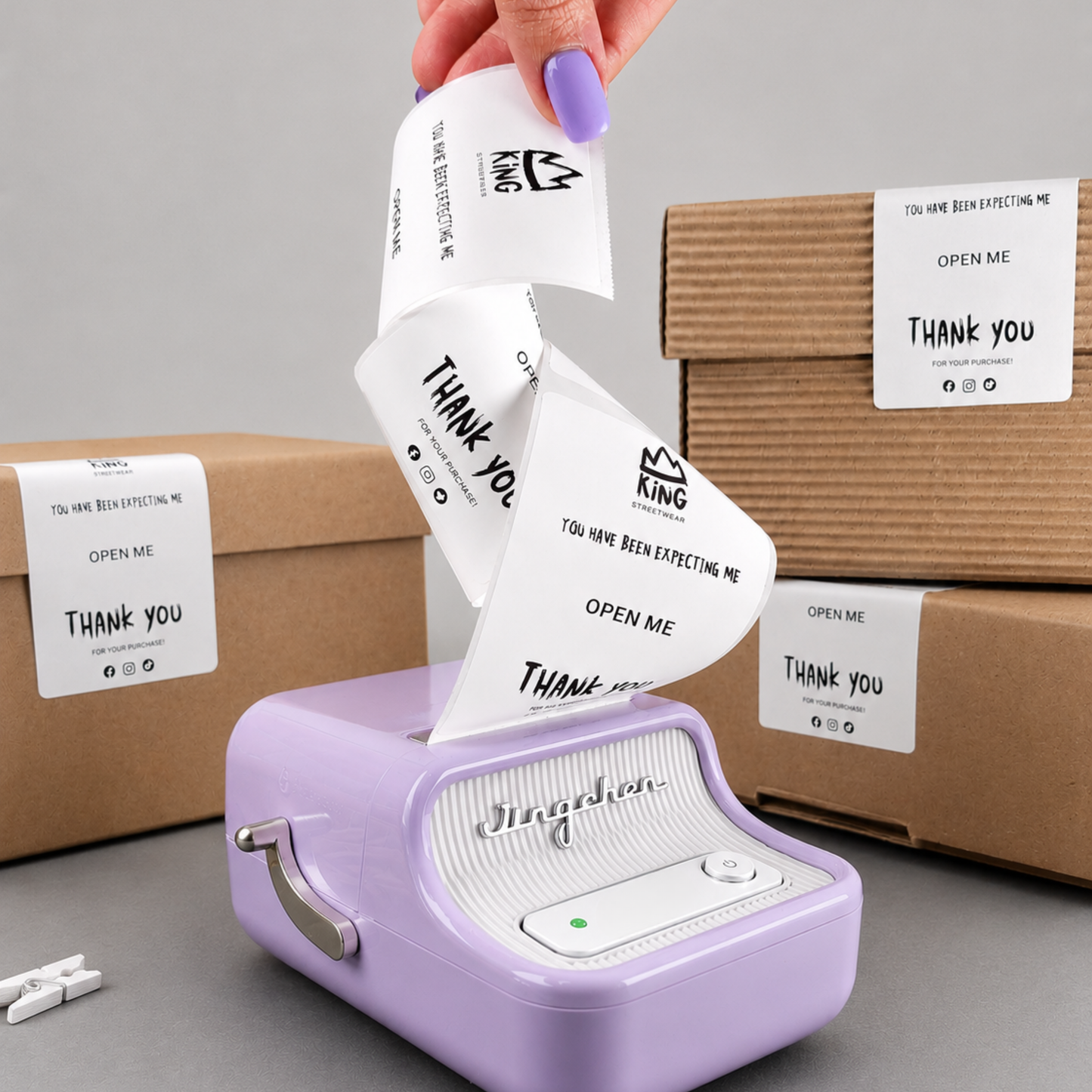 The Labelly Printer + Free Roll of 230 White Labels