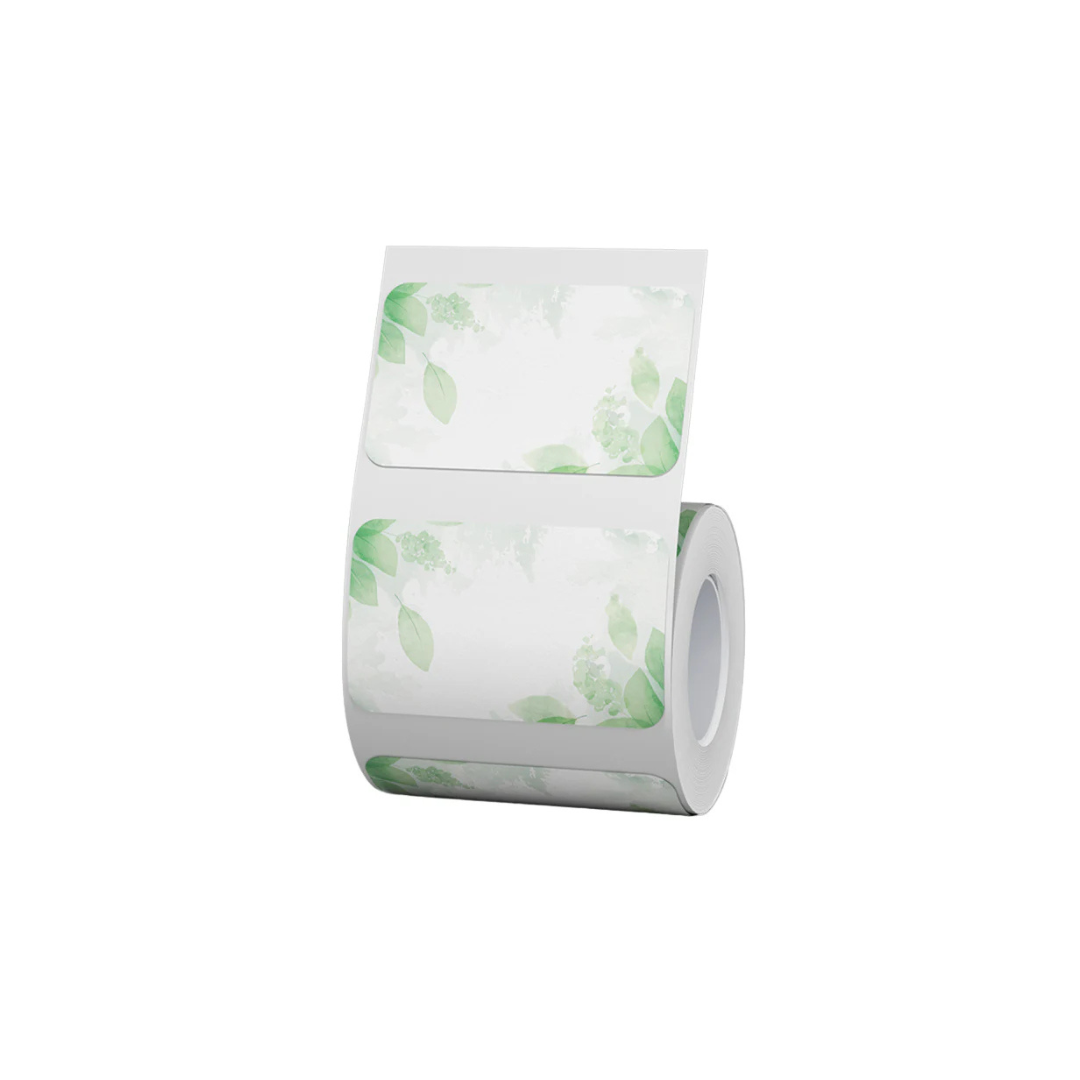 Medium Leaf Print Rectangular Labels - 230 per roll