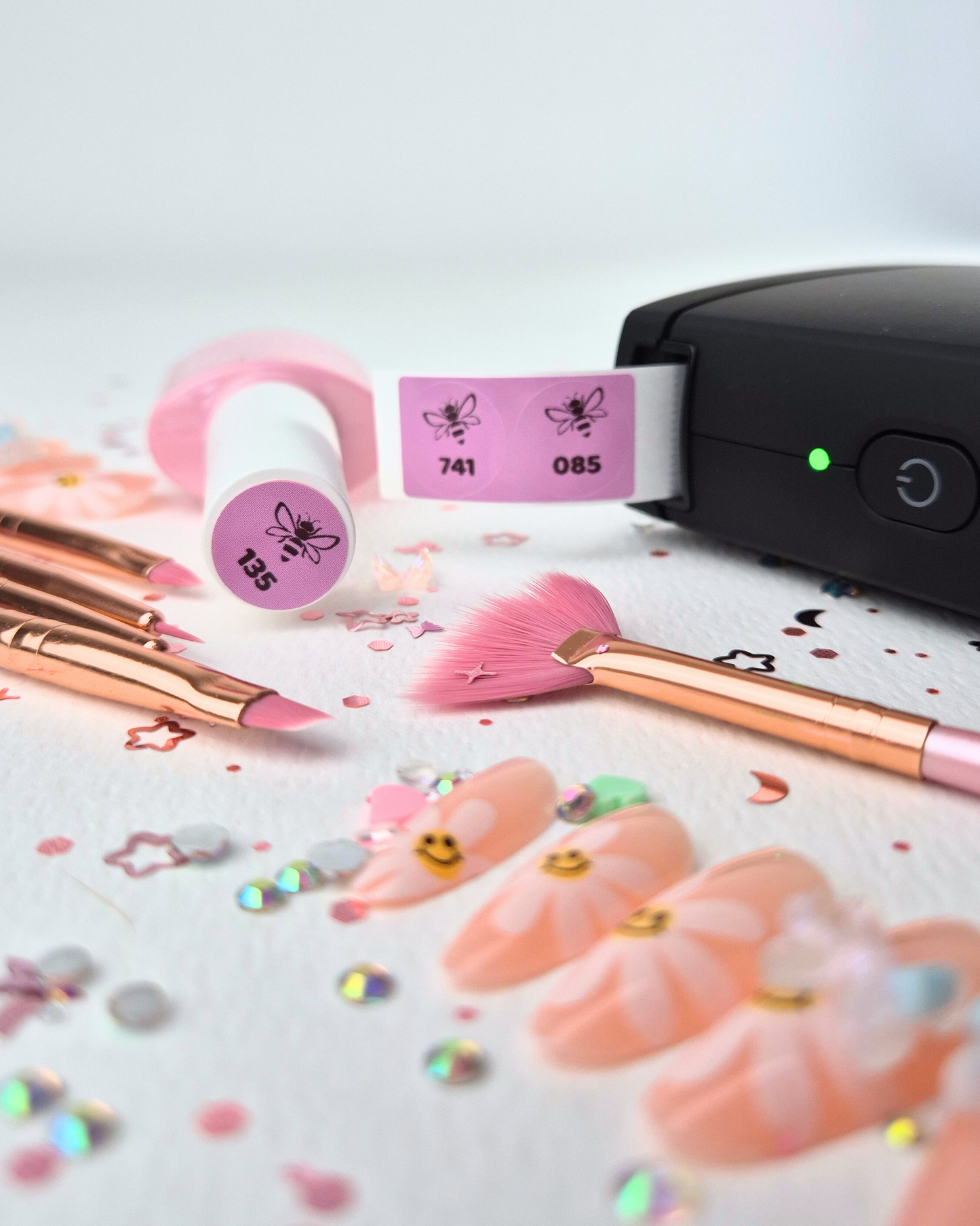 The Black Mini-Business Label Printer + Free Roll of 160 Labels