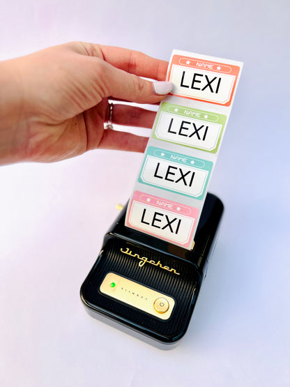 Colorful Name Tags - 150 per roll🏷️