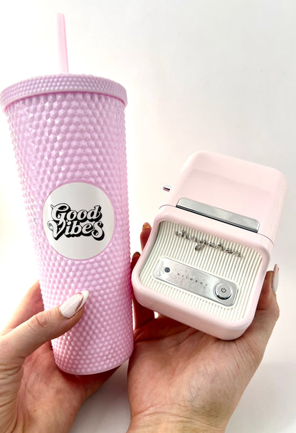 The Pink Labelly Printer + Free Roll of 230 Labels