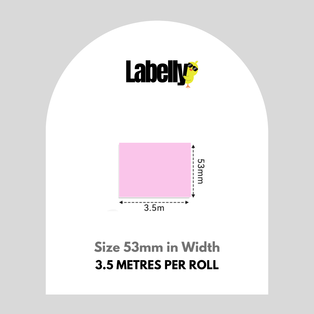 3x Pink, Yellow and Blue Color Paper - 3.5m per roll