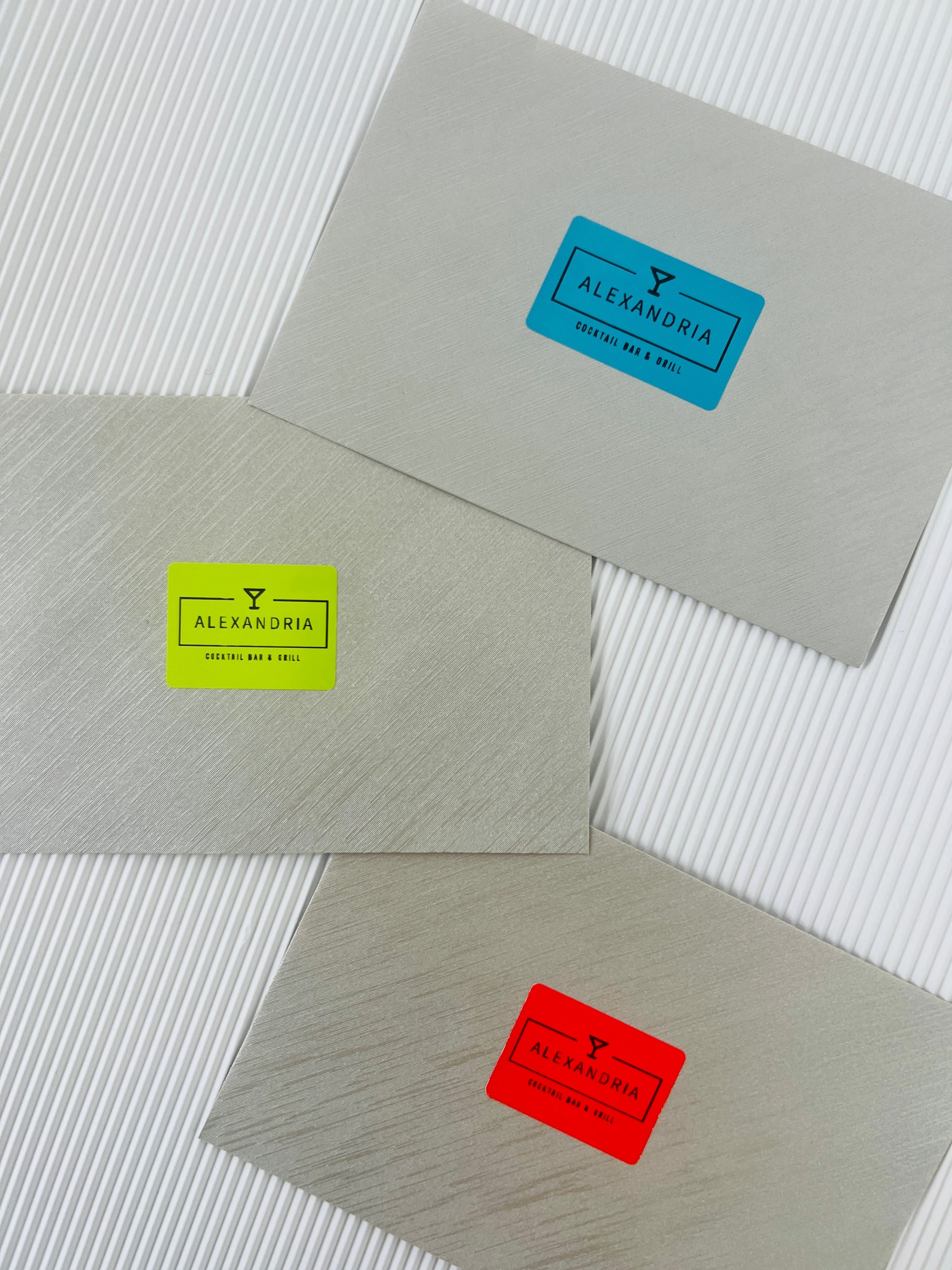 Rectangle Label Examples Green Colored Rectangular Labels - 230 per roll – Labelly Team