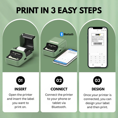 The Labelly Printer + Free Roll of 230 White Labels
