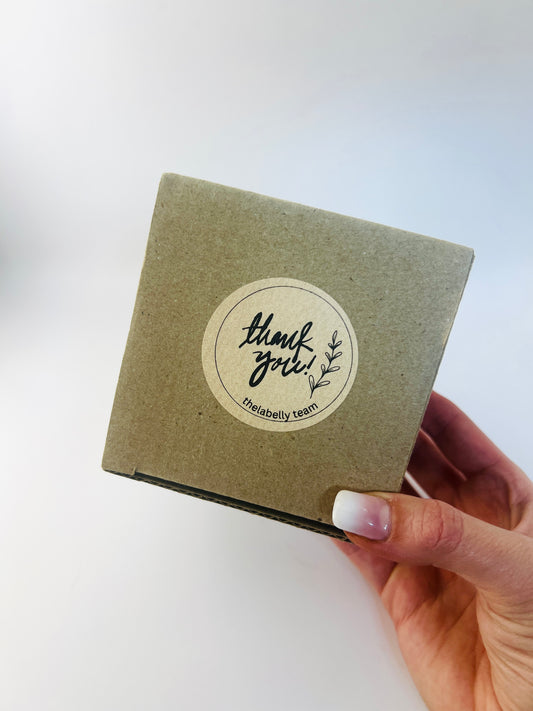 Large Kraft Color Round Labels - 145 per roll